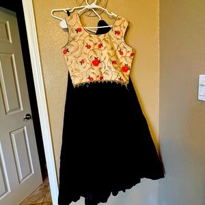 Top nd skirt top large nd medium size both wear this dress